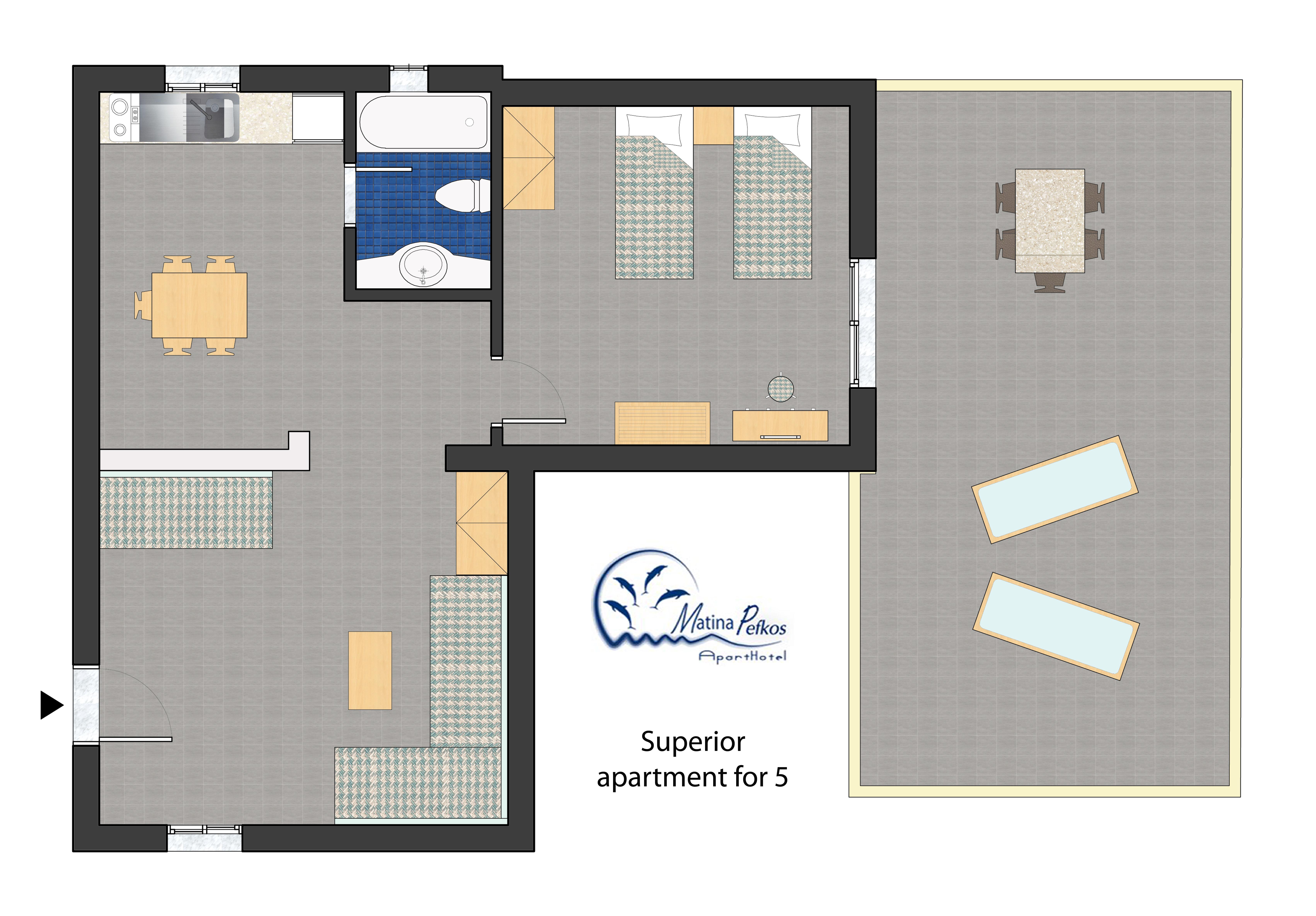 Matina Pefkos Aparthotel Pefki  ภายนอก รูปภาพ